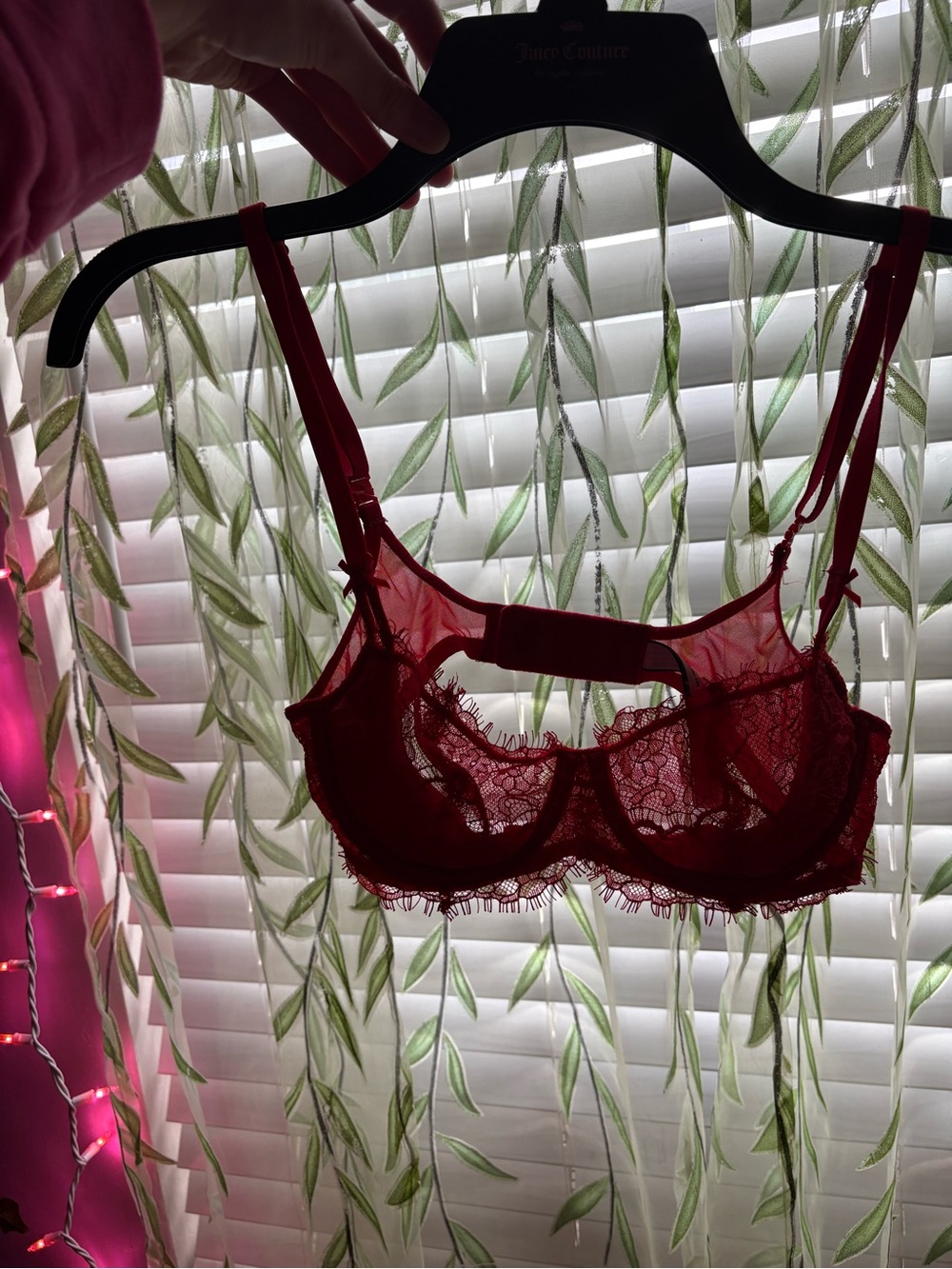 ❦ Dream Angels Red Lace Unlined Bra ❦ - Picture 9 of 9